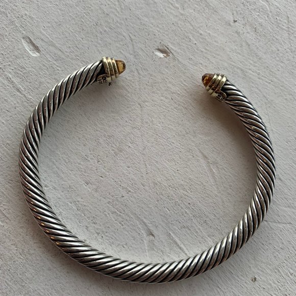 David Yurman Cable Classic 5mm Bracelet-Citrine - Picture 1 of 3
